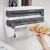 Dispensador de pared para papel de cocina, film y aluminio