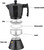 Cafetera italiana de aluminio 12 tazas · negra · Eisenbach