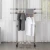 Perchero de ropa con ruedas y doble barra regulable · 25 kg