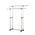 Perchero de ropa con ruedas y doble barra regulable · 25 kg
