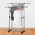 Perchero de ropa con ruedas y doble barra regulable · 25 kg