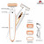 Depiladora corporal recargable con protector y 2 peines