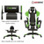 Silla gaming tricolor con respaldo en T