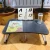 Mesa de cama plegable 60 x 40 cm con hueco para taza y tablet