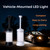Luz LED interior de coche 16 diodos · 4 colores
