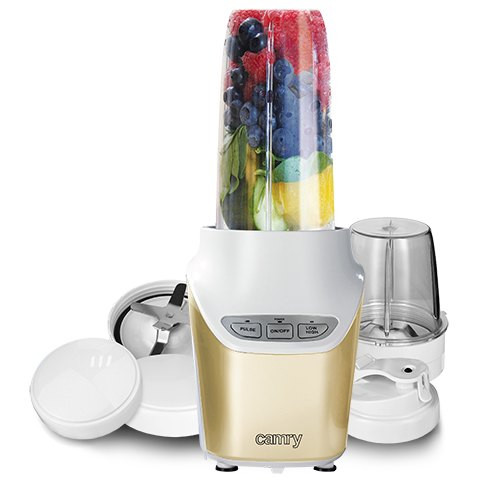 Batidora personal Camry CR 4071 · con vasos portátiles y tapa