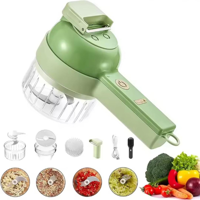 Picadora de verduras eléctrica compacta · 40 W con cepillo