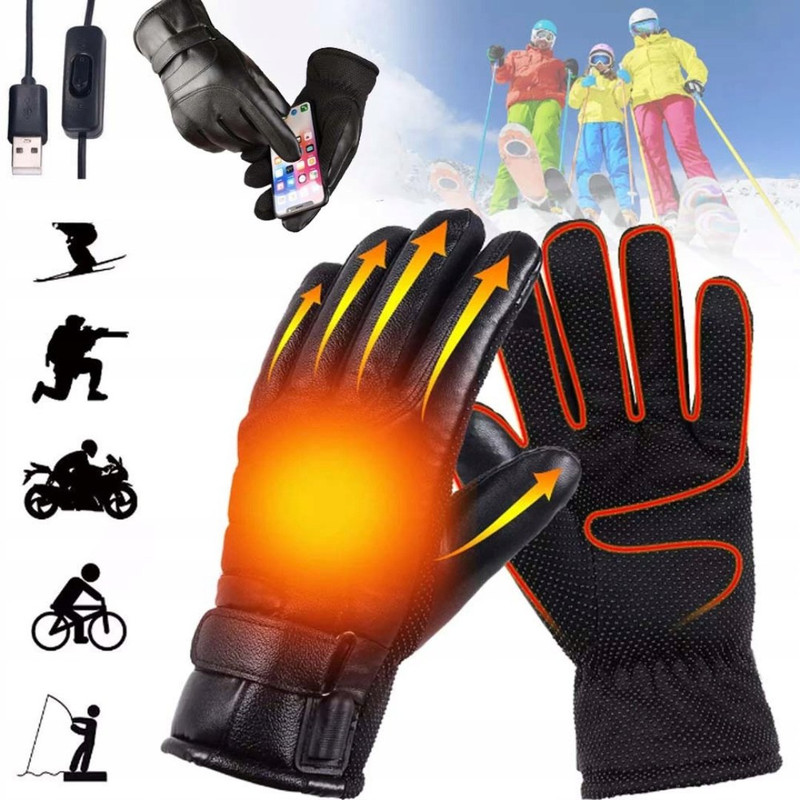 Guantes calefactables por USB · hasta 45 grados y 3 horas