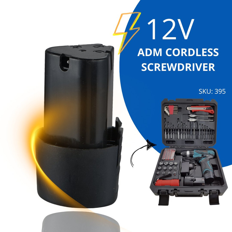Batería de repuesto de 12 V para atornillador ADM · litio recargable