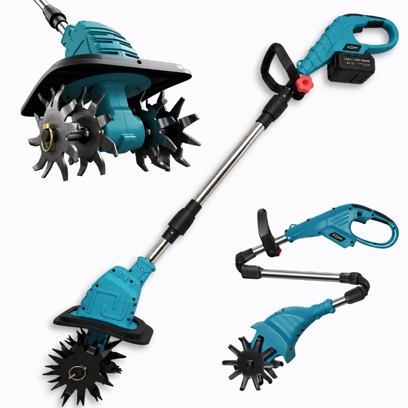 Motoazada plegable a batería ADM · 400 W para huerto y jardín