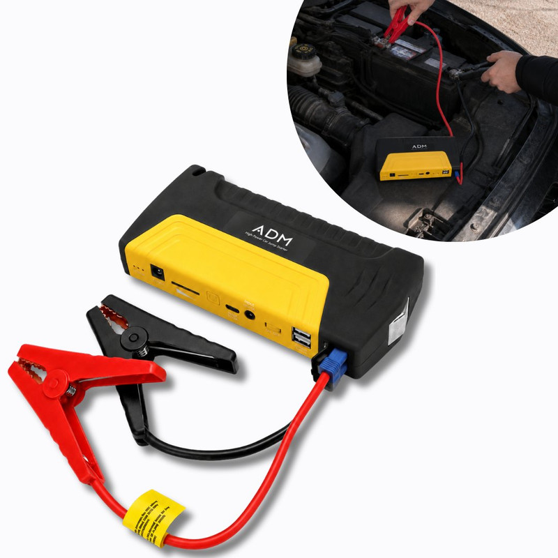 Arrancador de baterías y power bank de alta potencia ADM
