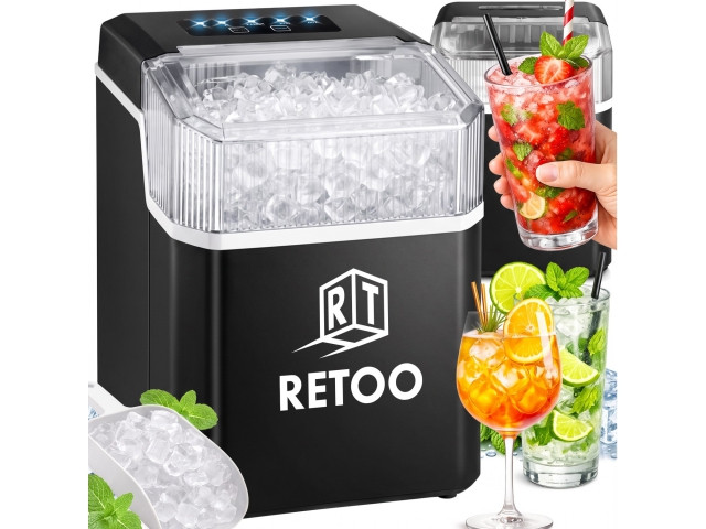 Máquina de hielo de sobremesa inox · 12 kg/24 h - imagen 1