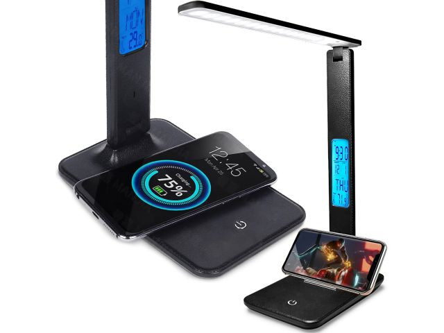 Flexo LED 6 W con pantalla LCD · 530 lm · USB - imagen 1