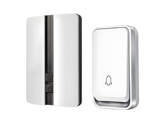 Timbre inalámbrico sin pilas · pulsador cinético IP44 - imagen 1