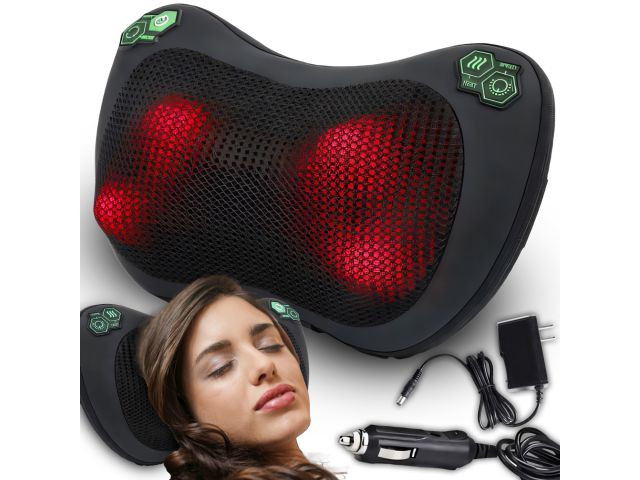 Masajeador Shiatsu cervical con calor · 4 cabezales - imagen 1