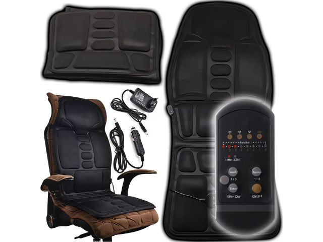 Respaldo masajeador de asiento con calor y mando - imagen 1