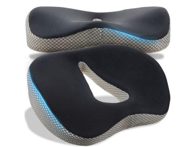 Cojín ergonómico de asiento viscoelástico 46 x 36 cm - imagen 1
