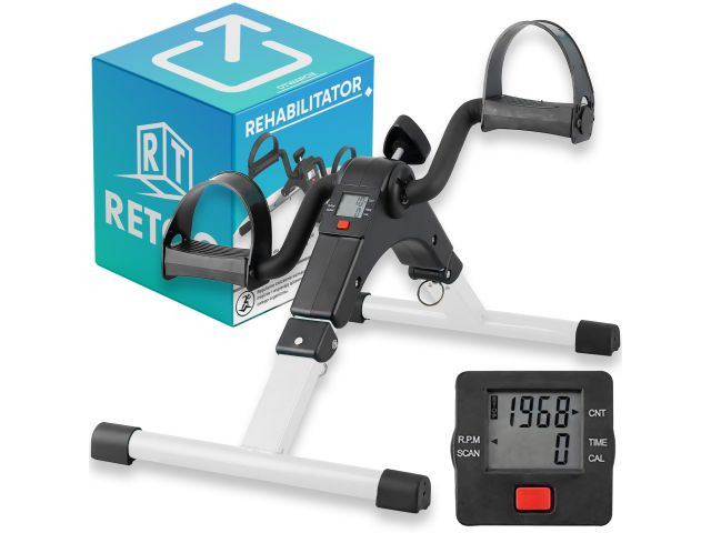 Pedaleador plegable magnético 2 en 1 con ordenador LCD - imagen 1
