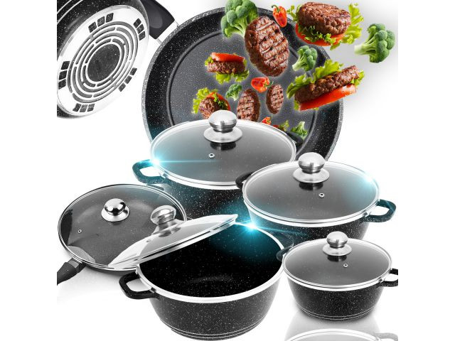 Batería de cocina 12 piezas con recubrimiento cerámico - imagen 1
