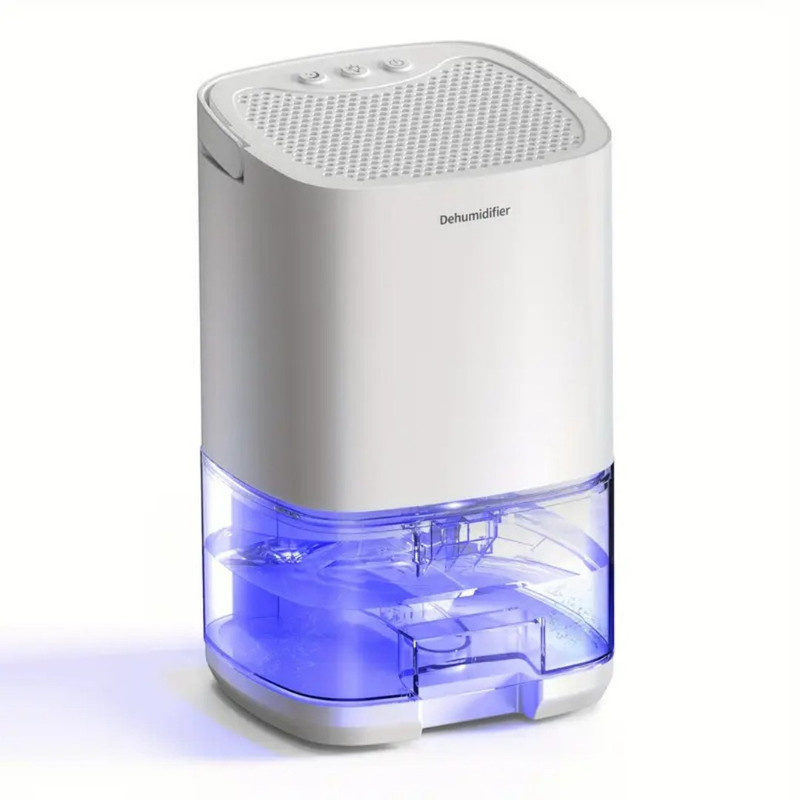 Deshumidificador compacto 1 litro · luz LED de 7 colores, 45 dB