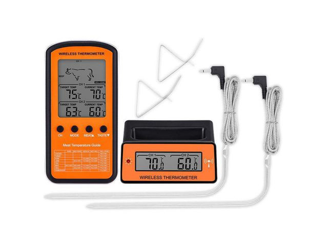 Termómetro de cocina inalámbrico E635 · 2 sondas