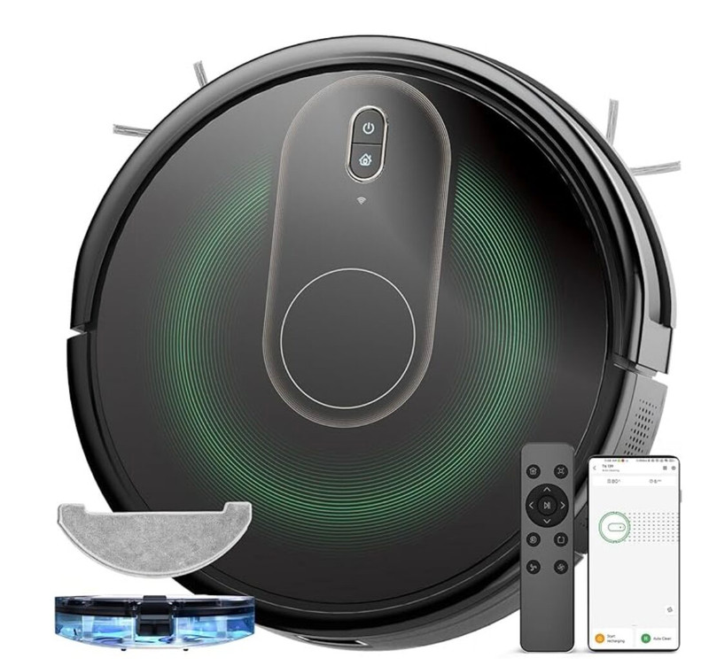 Robot aspirador fregasuelos Vexilar 3800Pa mapeo app Alexa