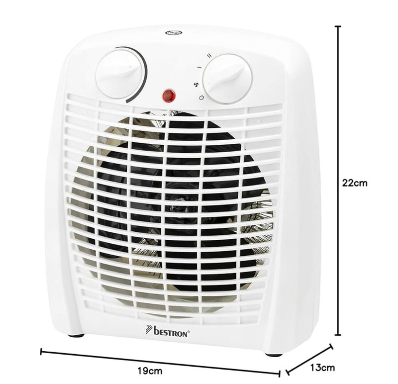 Calefactor cerámico Bestron 2000W termoventilador
