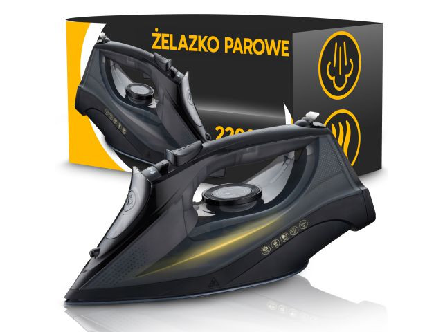 Plancha de vapor · 2200 W · suela cerámica · 450 ml