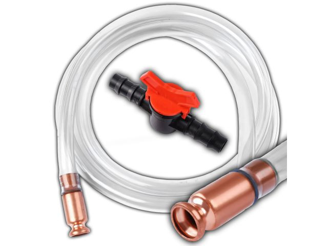 Sifón manual de trasvase 180 cm con llave de paso