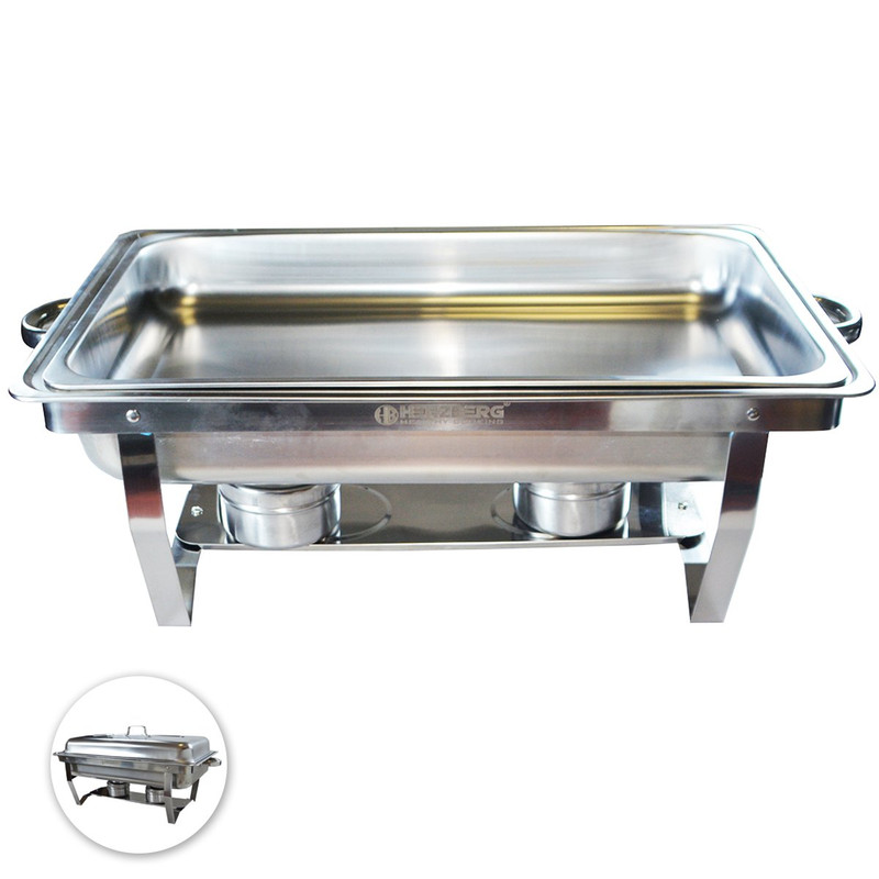 Chafing dish de acero inoxidable 9 L de una cubeta · Herzberg