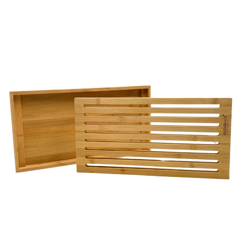 Tabla de cortar pan de bambú macizo 37 x 20 cm