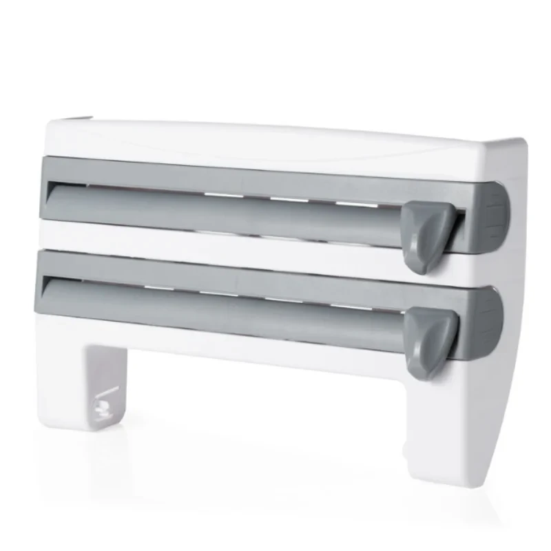 Dispensador de pared para papel de cocina, film y aluminio