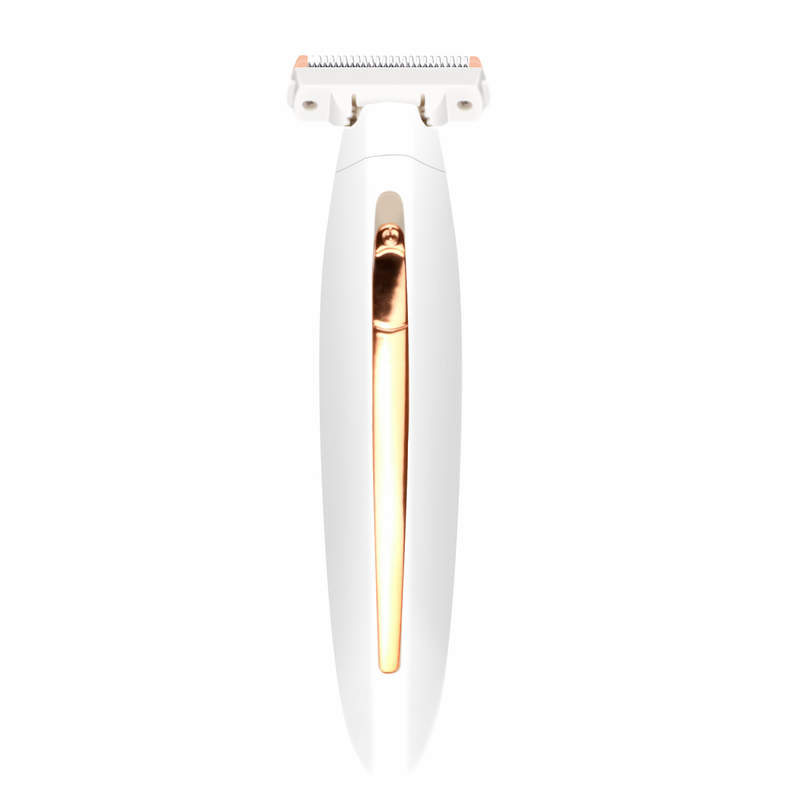 Depiladora corporal recargable con protector y 2 peines