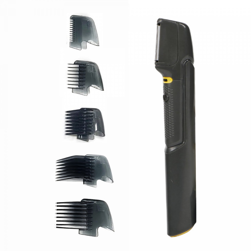 Cortapelos corporal inalámbrico con mango extensible y LED