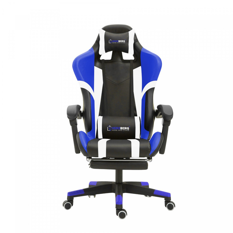 Silla gaming tricolor con respaldo en T