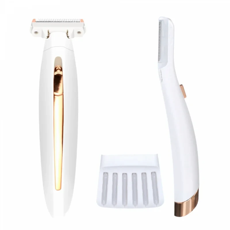 Pack depiladora corporal y depiladora facial con LED