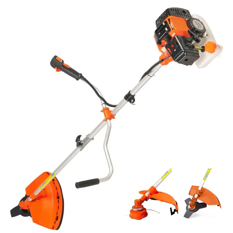 Desbrozadora de gasolina 2 en 1 de 55 cc