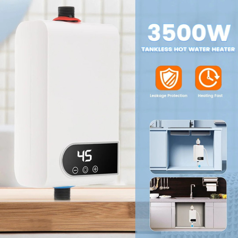 Calentador de agua instantáneo sin depósito ADM · 3500 W