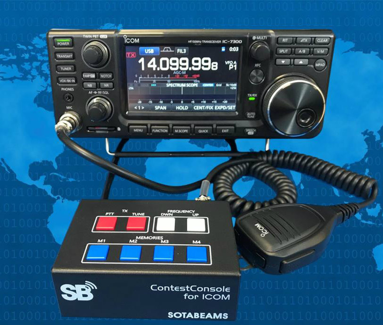 ContestConsole switching unit for ICOM radios pic