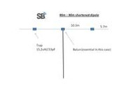 A shortened antenna for 40 and 80 metres