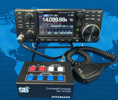 ContestConsole ICOM accessory control unit (radio and microphone not included)
