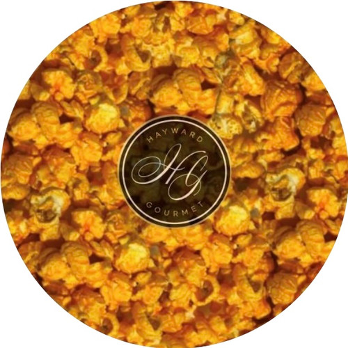 Cheddar Popcorn, homemade and hand packaged by Hayward Gourmet.