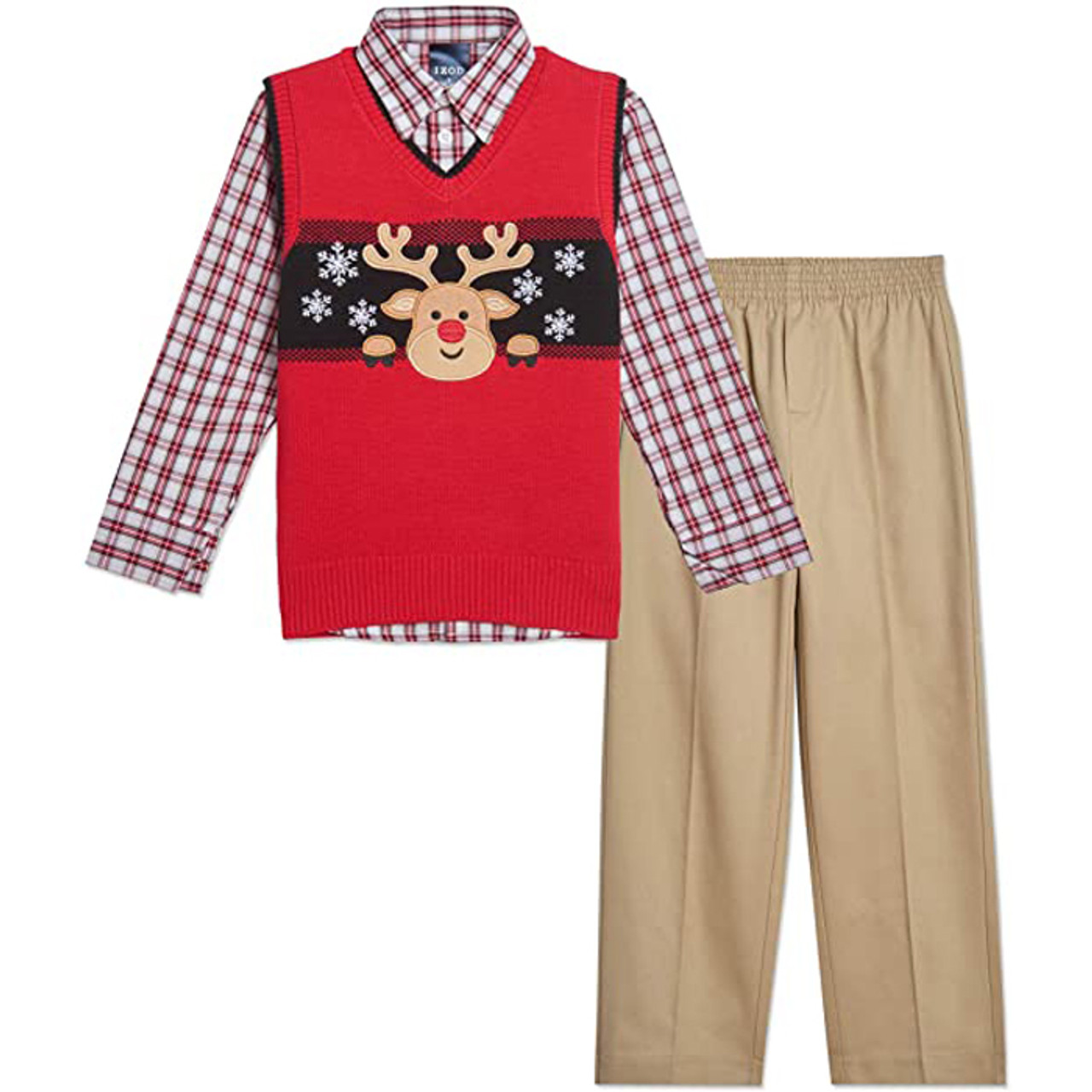 IZOD Boys 3-Piece Sweater Pants Set