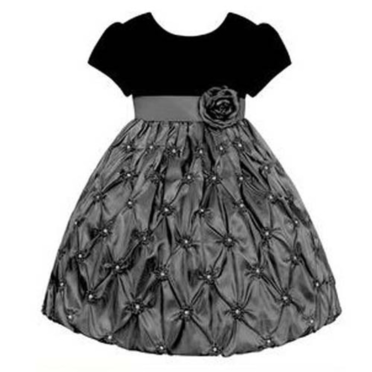 American Princess Girls Cap Sleeve Pick Up Details on Skirt - 2T