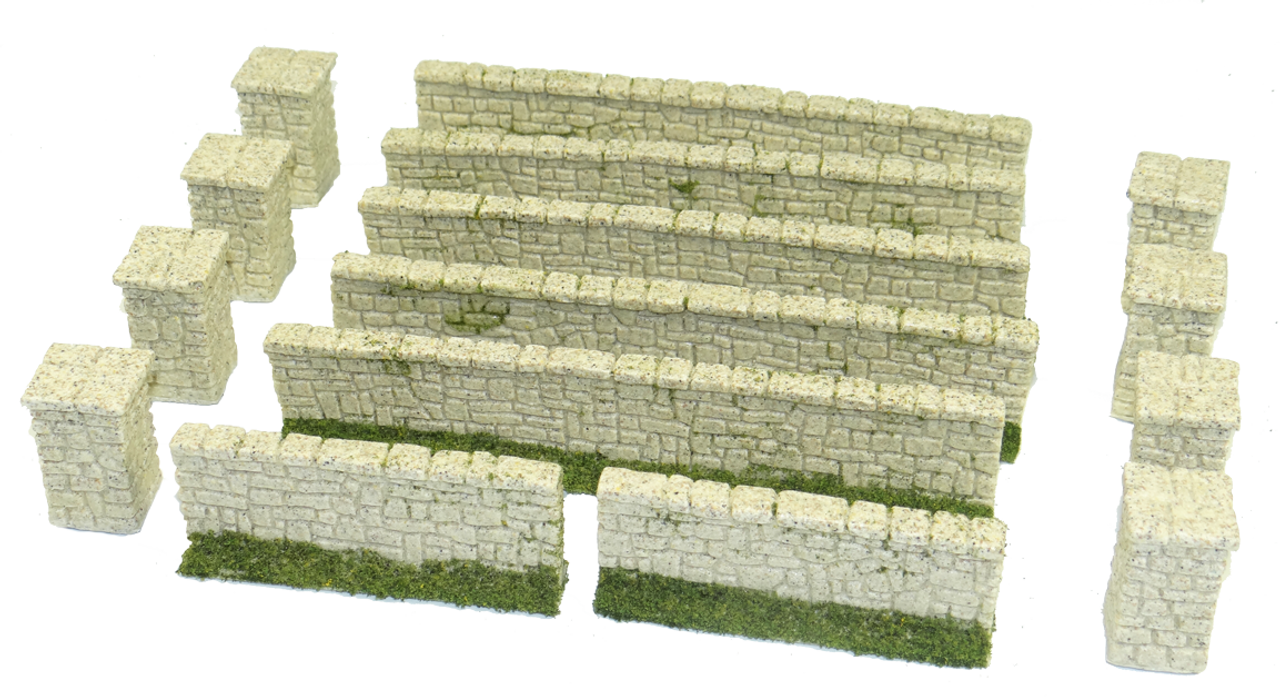 1284-Farm Stone Wall Set Sandstone