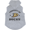 Anaheim Ducks Dog Pet Premium Button Up Property Of Hoodie Sweatshirt