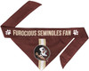Florida State Seminoles Dog Cat Tie Bandana Furocious Fan Reversible