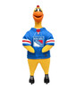 New York Rangers Rubber Chicken Dog Toy w/ Clucker Licensed New York Rangers Rubber Chicken Dog Toy w/ Clucker Licensed