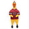 South Carolina Gamecocks Rubber Chicken Dog Toy w/ Clucker Licensed