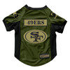 San Francisco 49ers Pet Dog Valor Jersey Premium Military Green K-9